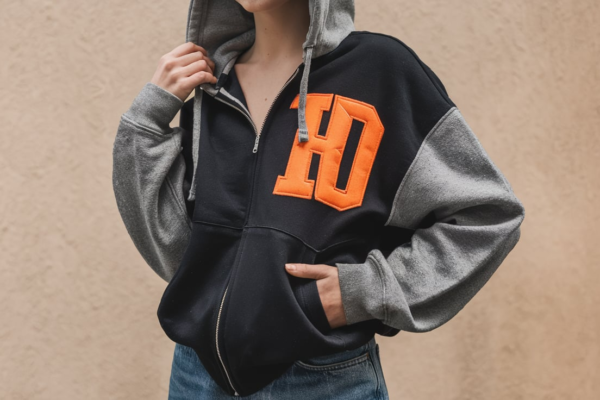 Hoodie with Zipper Nubby